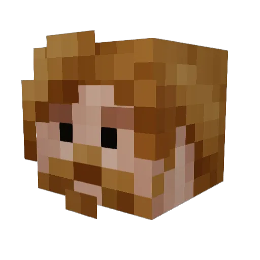 SpinachPuffs1018 Minecraft avatar head, 3D render