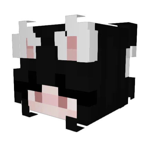 Spinachss Minecraft avatar head, 3D render