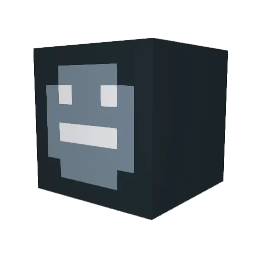 Spincial Minecraft avatar head, 3D render