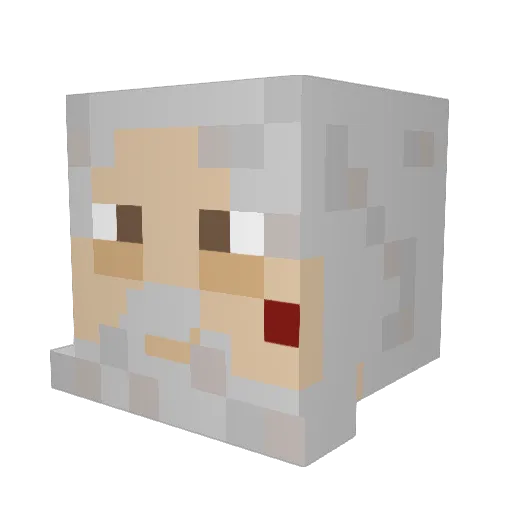 SpinePile Minecraft avatar head, 3D render