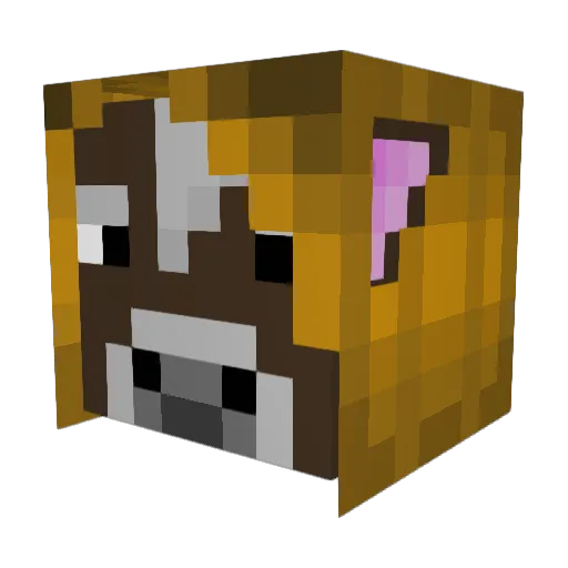 SpineProtector Minecraft avatar head, 3D render