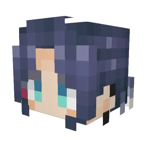 Spinel_0509 Minecraft avatar head, 3D render