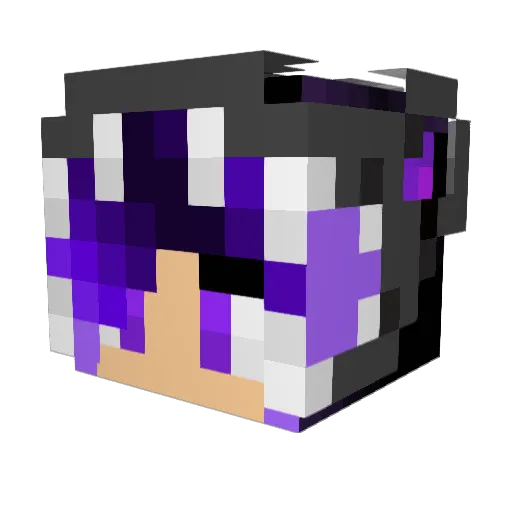 Spineosaurus Minecraft avatar head, 3D render
