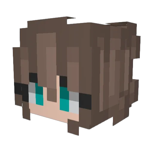 Spinerich Minecraft avatar head, 3D render