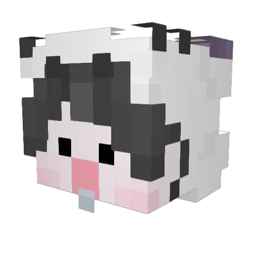 Sping_ Minecraft avatar head, 3D render