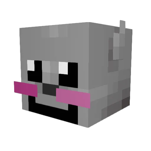 Spinghar Minecraft avatar head, 3D render
