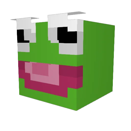 Spinksyy Minecraft avatar head, 3D render