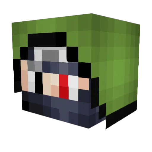 Spinkyboo Minecraft avatar head, 3D render