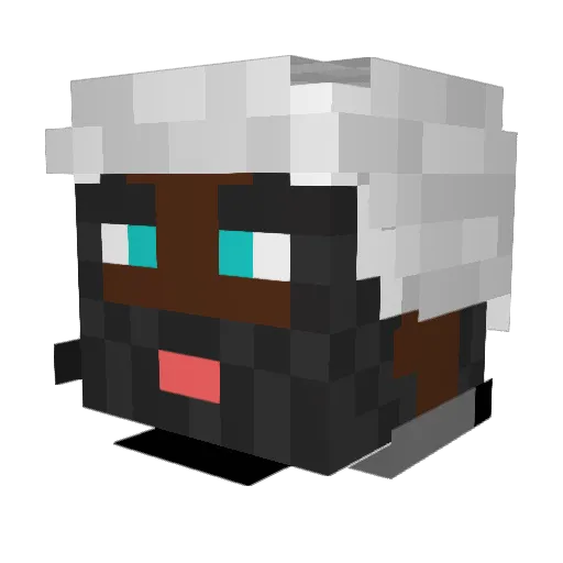 Spinnerss Minecraft avatar head, 3D render