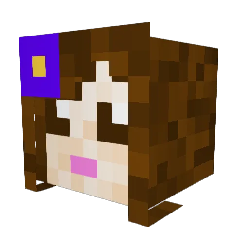 Spinney011 Minecraft avatar head, 3D render
