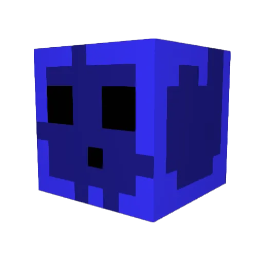 SpinniHD Minecraft avatar head, 3D render