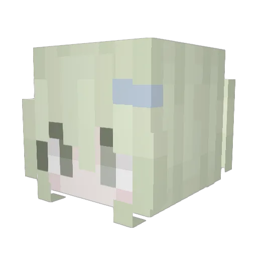 SpinningRat Minecraft avatar head, 3D render