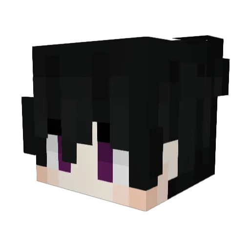 Spinniy Minecraft avatar head, 3D render