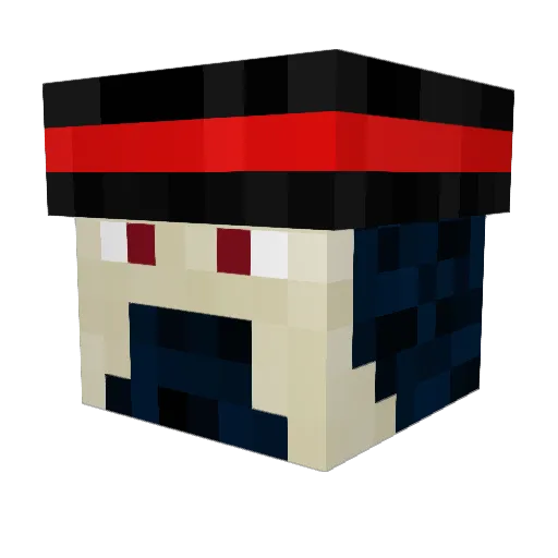 Spinny_Spu Minecraft avatar head, 3D render