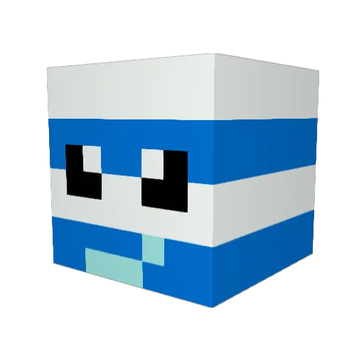 SpinoDino55 Minecraft avatar head, 3D render
