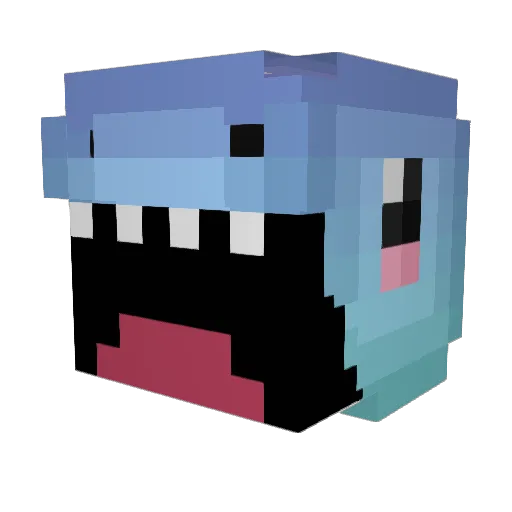 SpinoDino7 Minecraft avatar head, 3D render