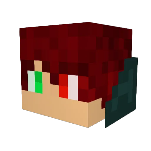 Spinosauru Minecraft avatar head, 3D render