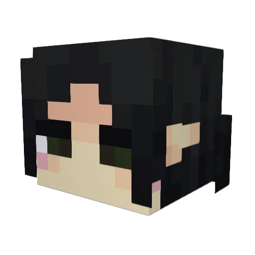 Spinoyonyx Minecraft avatar head, 3D render