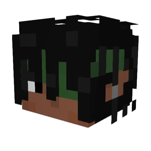 Spinternal Minecraft avatar head, 3D render