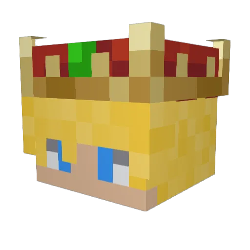 SpionRoman Minecraft avatar head, 3D render