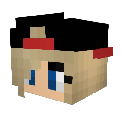 SpionStijn Minecraft avatar head, 3D render