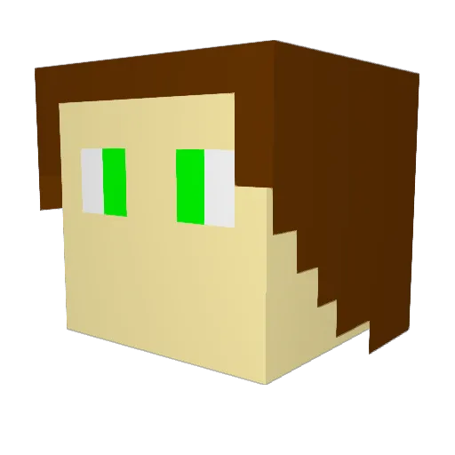 Spionat_ Minecraft avatar head, 3D render