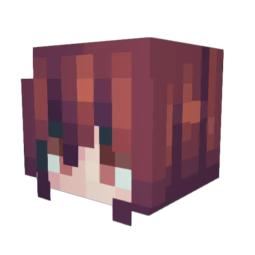 SpiralGhosts Minecraft avatar head, 3D render