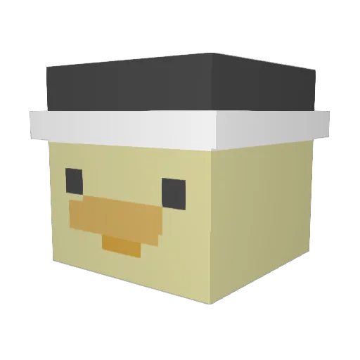 SpiralNet_95 Minecraft avatar head, 3D render
