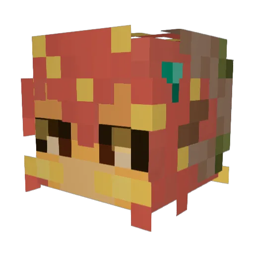 SpiralingEye Minecraft avatar head, 3D render