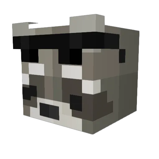 Spiravital Minecraft avatar head, 3D render