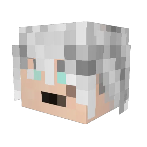 Spirex2 Minecraft avatar head, 3D render