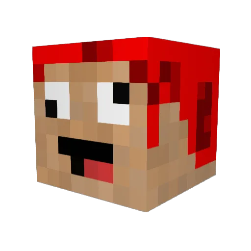 SpiriiZ Minecraft avatar head, 3D render