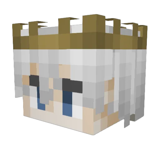 Spirit004 Minecraft avatar head, 3D render