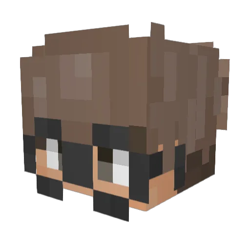 Spirit114 Minecraft avatar head, 3D render