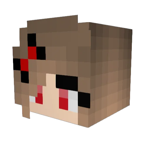 SpiritAngel Minecraft avatar head, 3D render