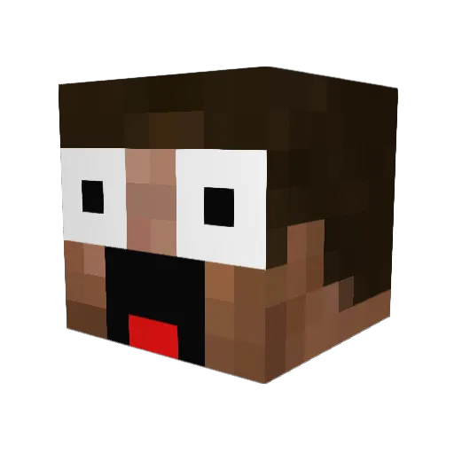 SpiritHalloweenM Minecraft avatar head, 3D render