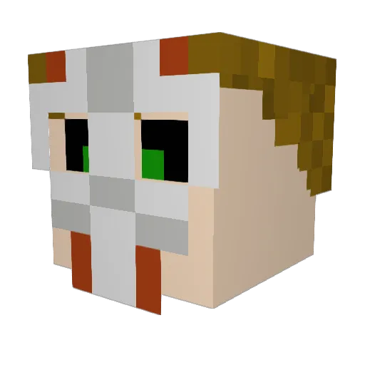 SpiritKing1987 Minecraft avatar head, 3D render