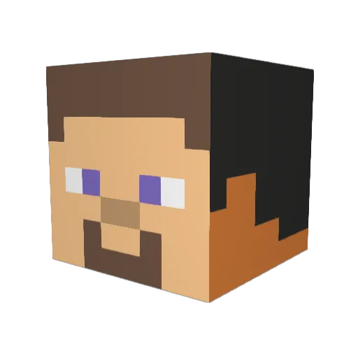 SpiritMinerr Minecraft avatar head, 3D render