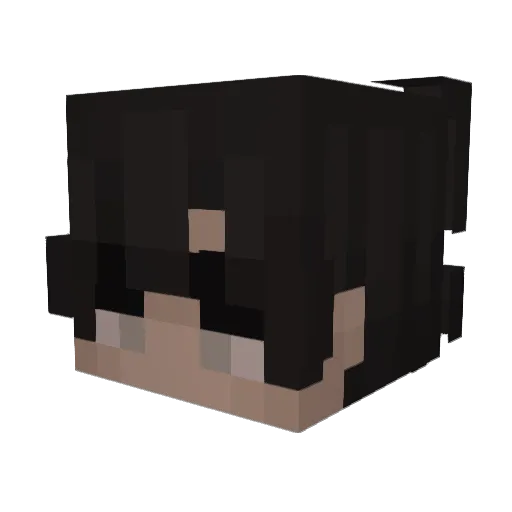 SpiritNiko Minecraft avatar head, 3D render