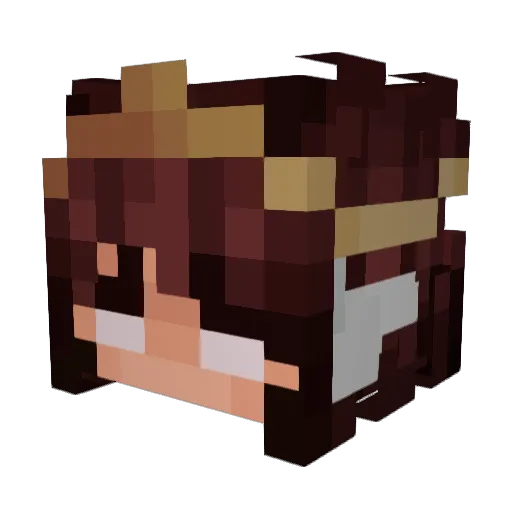 SpiritOfArson Minecraft avatar head, 3D render