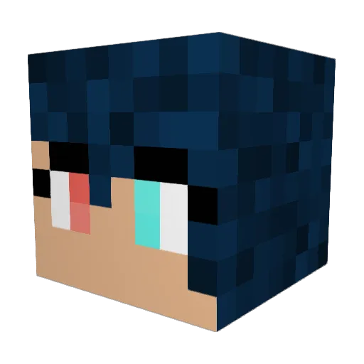 SpiritOfSapphire Minecraft avatar head, 3D render