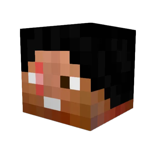 SpiritOfTheEnd Minecraft avatar head, 3D render