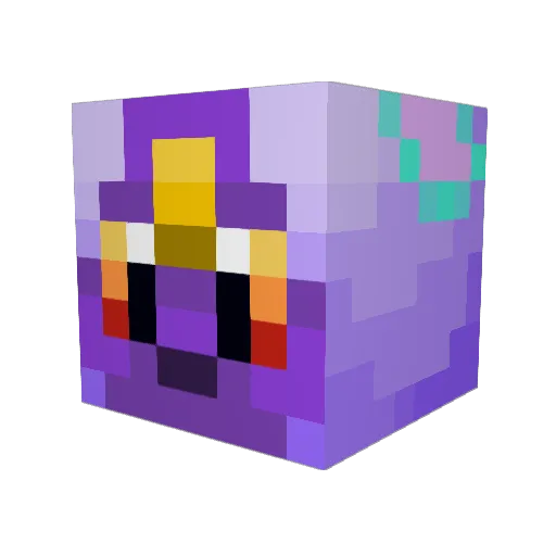 SpiritSeaSlug Minecraft avatar head, 3D render