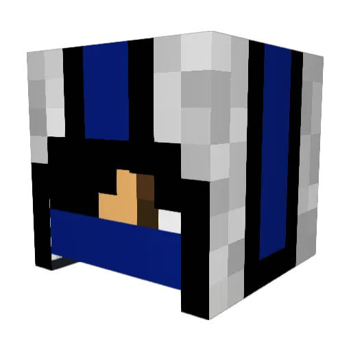 SpiritShooter Minecraft avatar head, 3D render