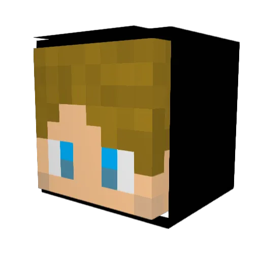 SpiritSlyce Minecraft avatar head, 3D render