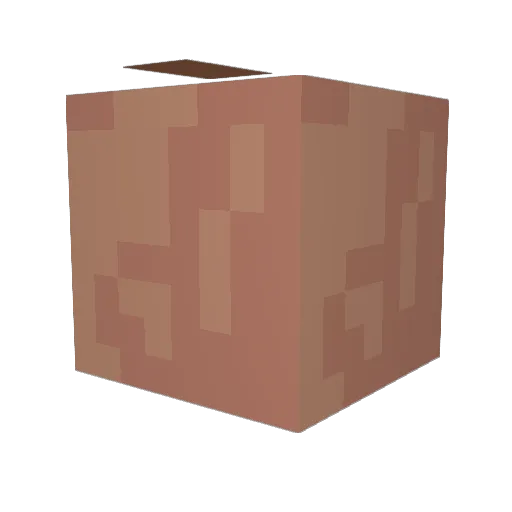 SpiritStorm_ Minecraft avatar head, 3D render