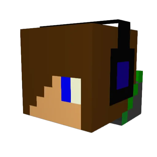 SpiritTricksRW Minecraft avatar head, 3D render