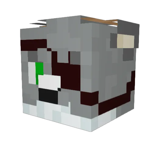Spirit_Deer Minecraft avatar head, 3D render