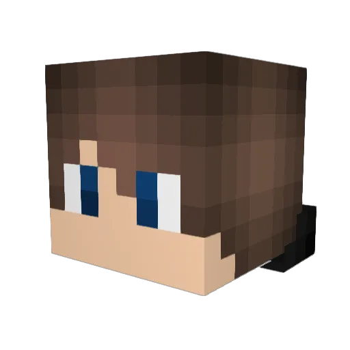 Spirit_Dimension Minecraft avatar head, 3D render