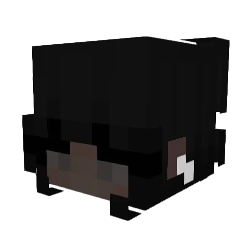 Spiritboo Minecraft avatar head, 3D render